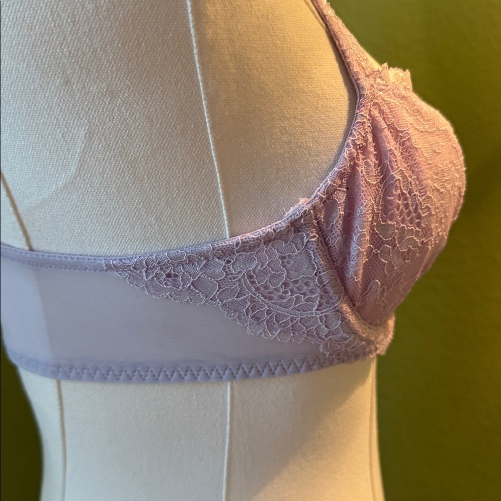 Victoria’s Secret Lace Bralette in Lavender with Pink Bow - Picture 5 of 5